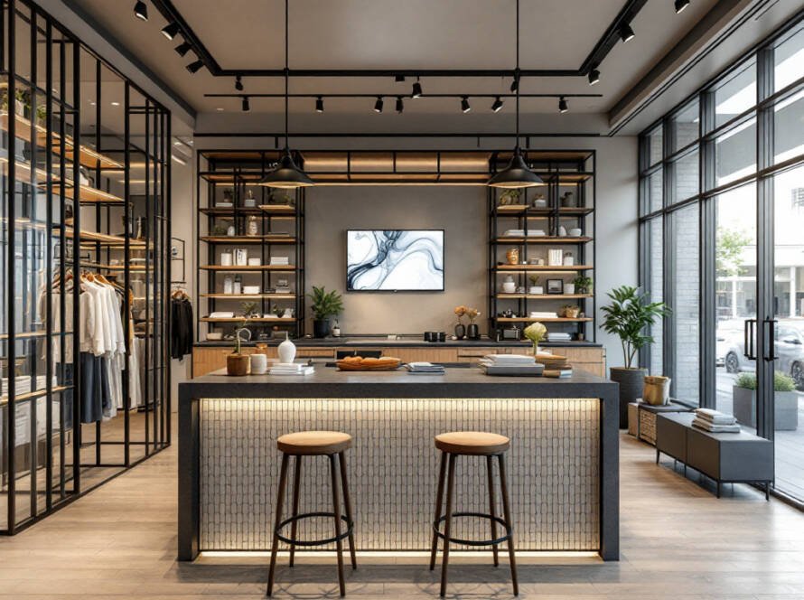 Modern, efficient, and reliable - a fresh perspective of a Boston store renovation.