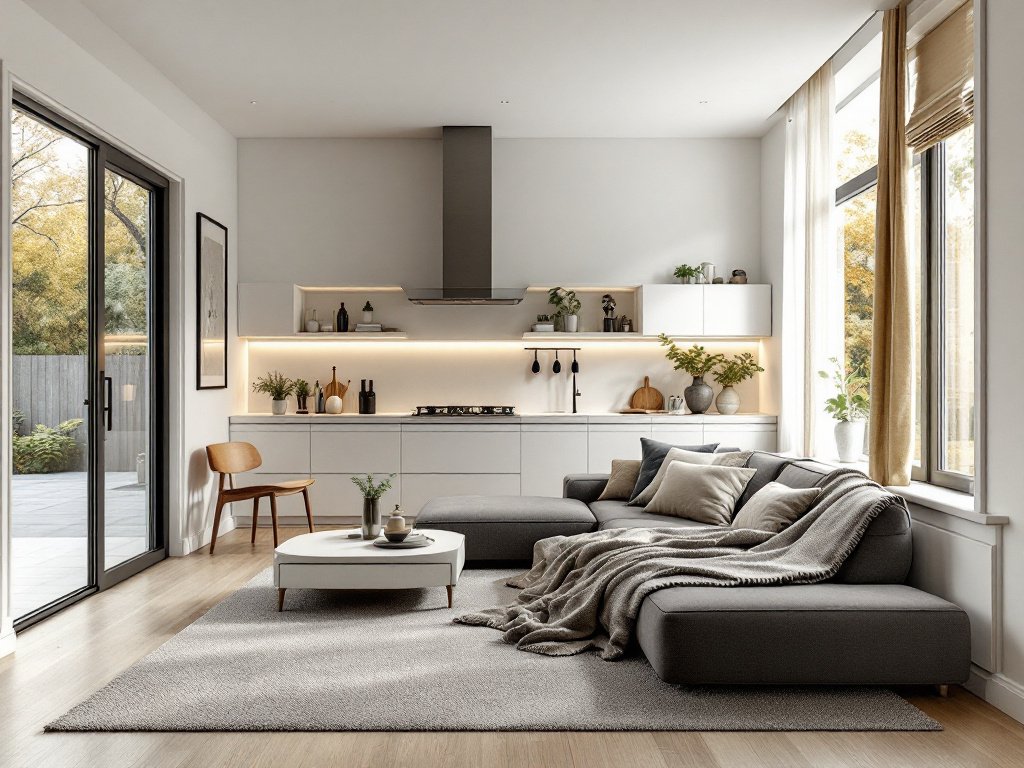An image representing the exceptional craftsmanship of a Boston-based renovation service with modern and contemporary design.
