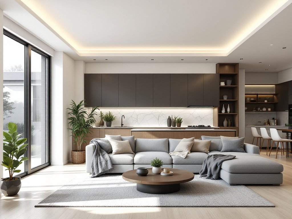 Expert professionals working on a modern, contemporary design in a Boston renovation project.