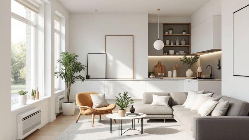 A modern contemporary design layout for a Boston renovation project, focusing on the importance of overall architecture.