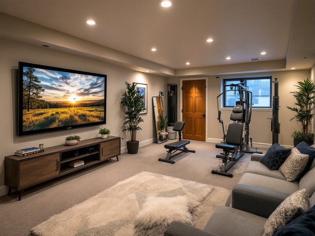 Underground basement renovation in Boston: The key to creating a dream space.
