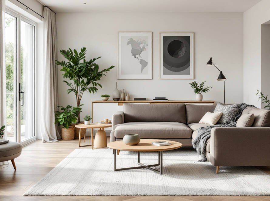 Modern-style flooring being installed in a Boston property.