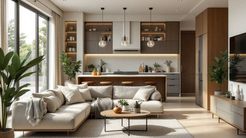 An image showcasing modern and contemporary design by Boston Renovation Services, your ideal top-tier construction partner.