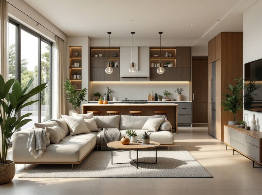 An image showcasing modern and contemporary design by Boston Renovation Services, your ideal top-tier construction partner.