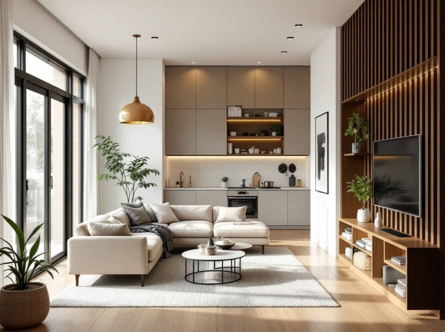 'An image showing the epitome of modern and contemporary design quality provided by Boston Renovation Services.'