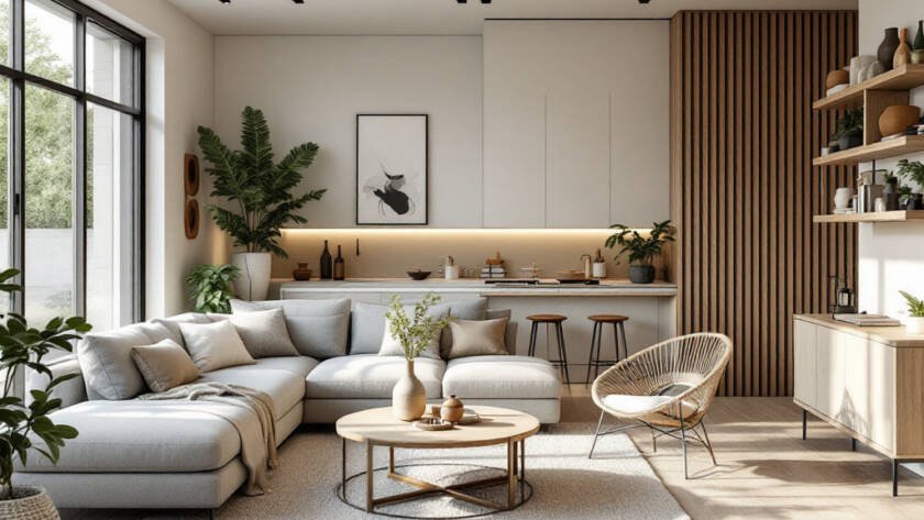 Picture illustrating a modern, contemporary styled home in Boston, reflecting the perfect example of luxury and comfort.