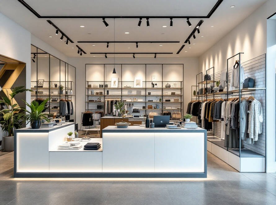 Image of a newly renovated modern Boston storefront