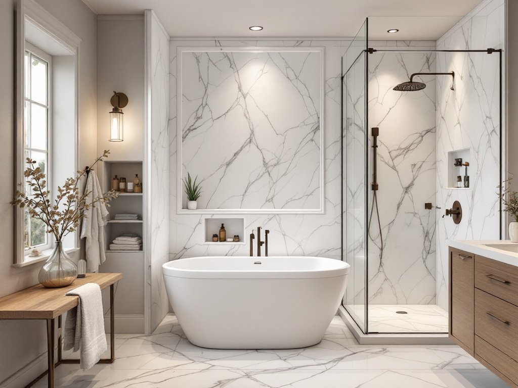 An image of a renovated bathroom in Boston showcasing innovation, comfort, and dignity.