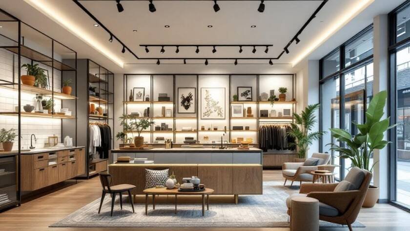 Modern and contemporary shop renovation solution in Boston.