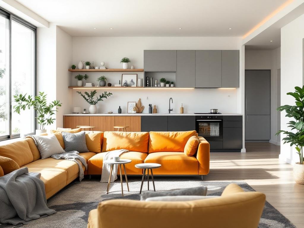 Caption: Introducing Boston's Premier 波士顿华人装修公司 – A fusion of trendy innovation and contemporary designs. Snapshot of Boston's leading Chinese Renovation Company, showcasing a modern and contemporary design aesthetic.