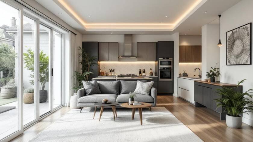 Contemporary design and new, modern renovation services by Boston's Premier General Construction Services.