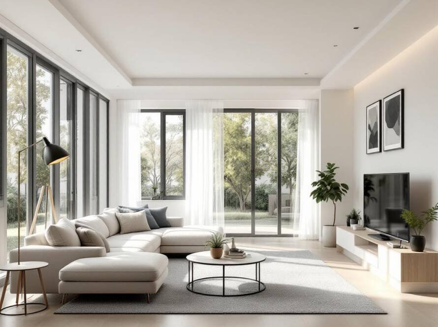 Skilled professionals delivering high-quality Boston renovation services, featuring a modern, contemporary design.