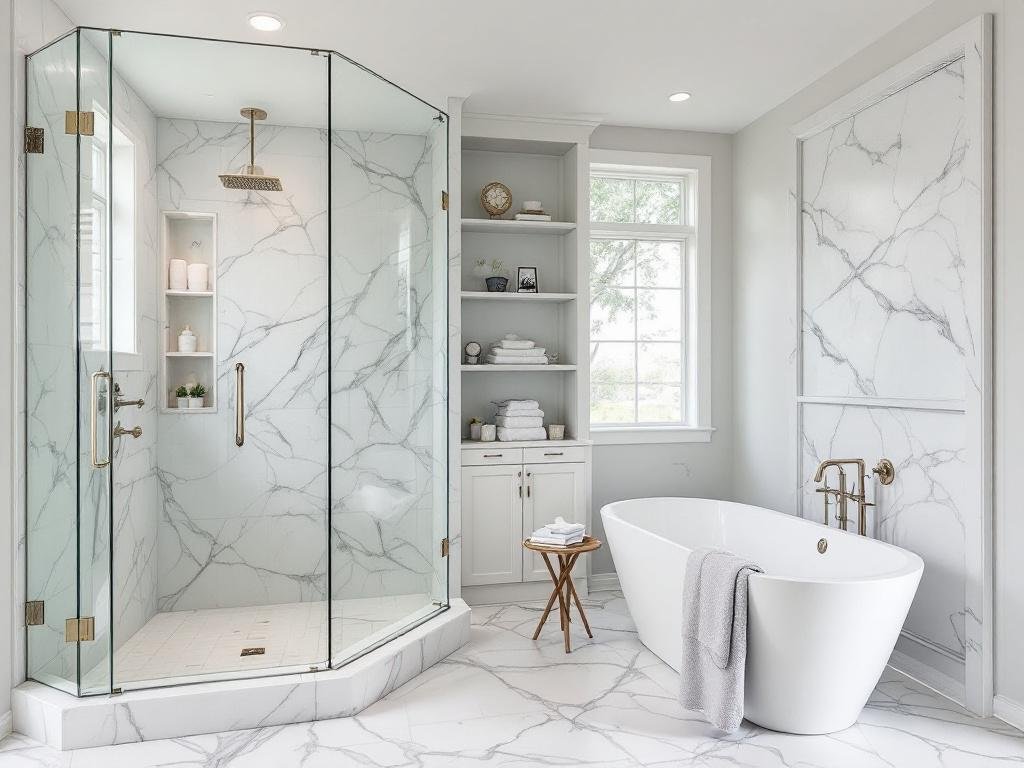 Superior Architecture Services for Your Home: Boston Bathroom Renovation. Modern and well-designed Boston bathroom renovation.