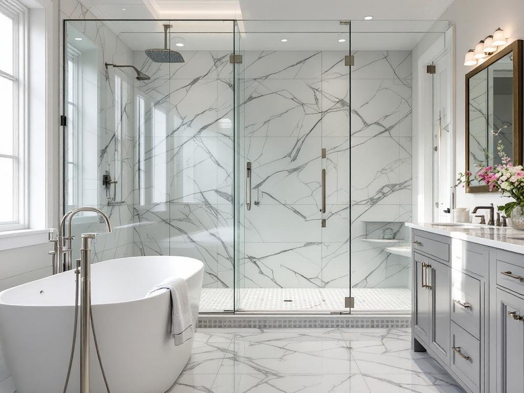 A renovated bathroom in Boston showcasing optimized living space.