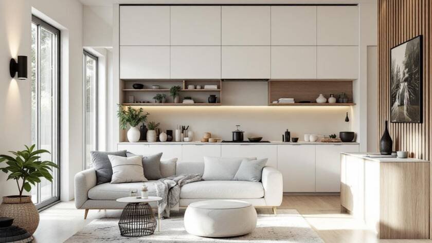 Alt Text: Modern and contemporary design for a home extension in Boston.