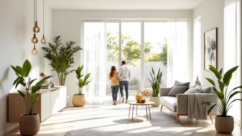 Alternative text: A promotional image for Boston remodeling services emphasizing modern, contemporary design.