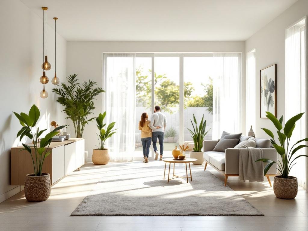 Alternative text: A promotional image for Boston remodeling services emphasizing modern, contemporary design.