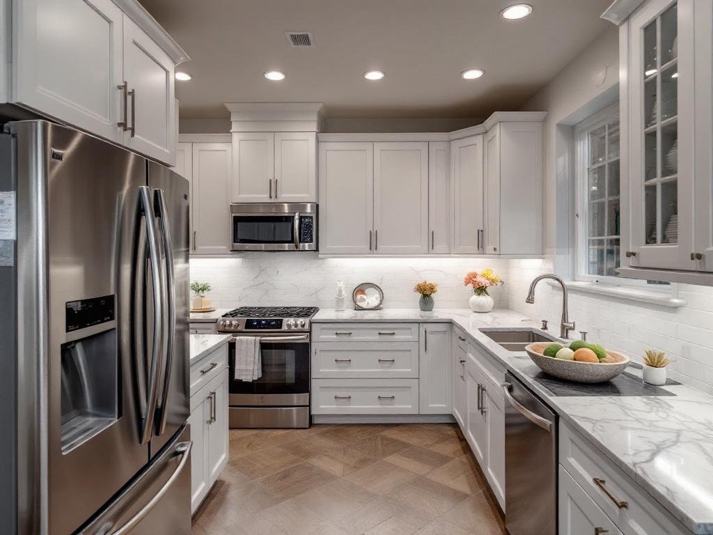 A newly renovated kitchen in Boston, bringing your dream kitchen to life.