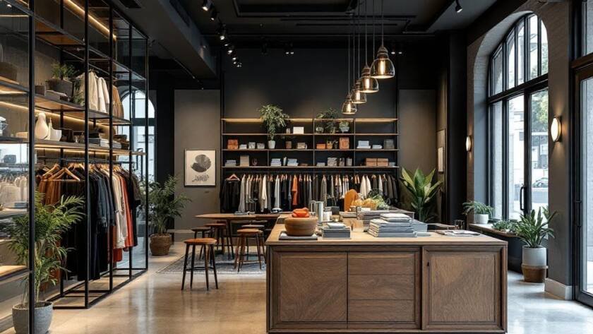 Modern contemporary design of newly renovated stores in Boston, aiding businesses to achieve success.