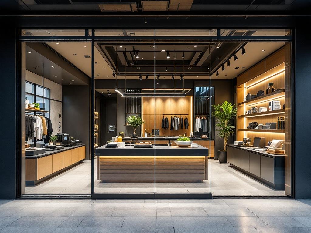 Revitalization of Boston Retail Spaces, Embracing Modern and Contemporary Design. Modern and contemporary shop decoration in Boston, accentuating business spaces with fresh vibes.