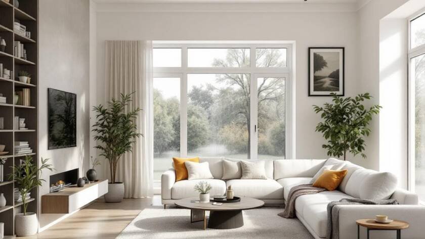 Modern home renovation services in Boston featuring a contemporary design.