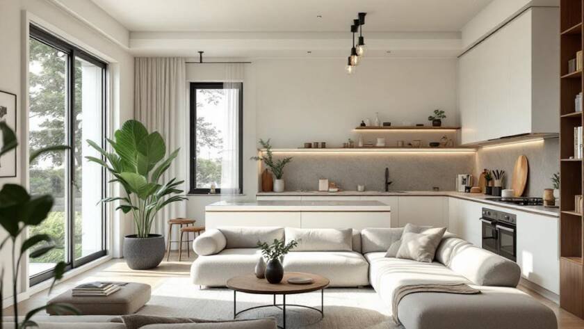 A newly renovated Boston house featuring modern, contemporary design elements.