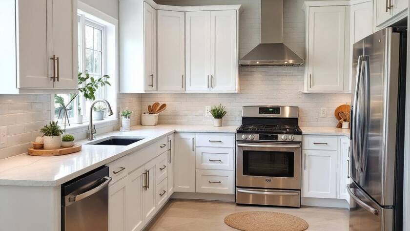 A newly remodeled, modern and contemporary kitchen in Boston.