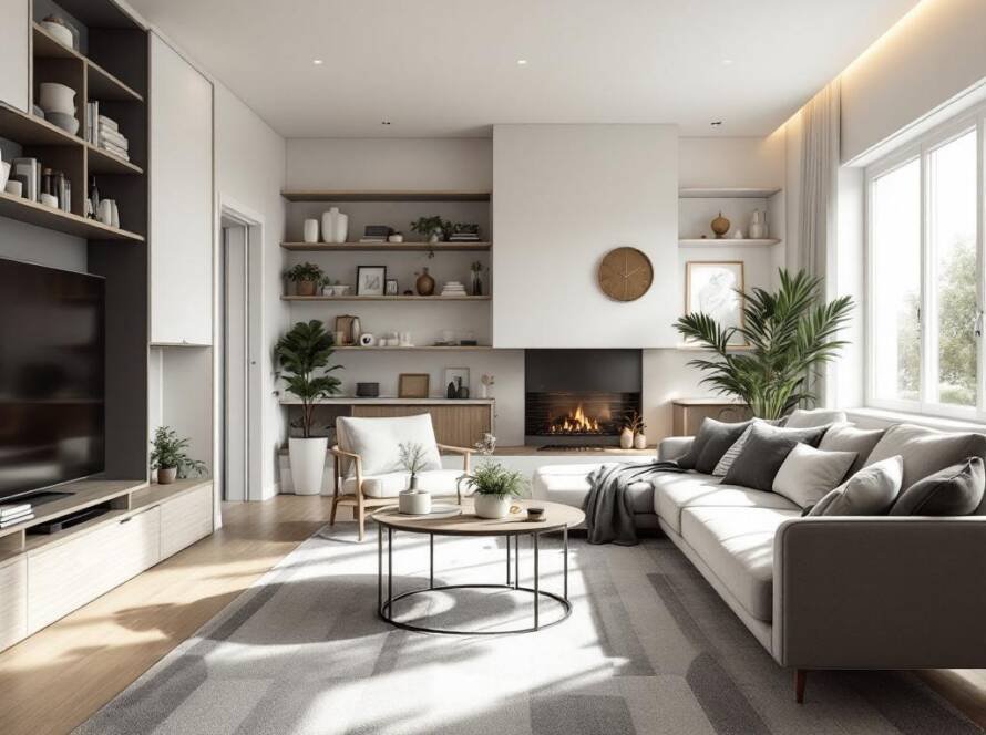 Boston floor installation showcasing modern and contemporary design.