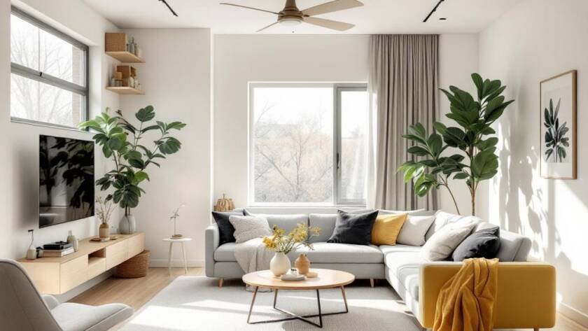 Modern and contemporary designed Boston interior decoration and general construction services display.