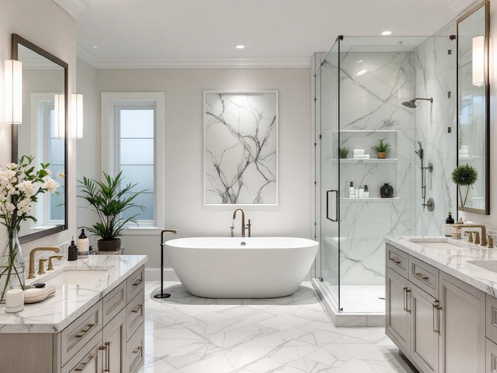 Photo showing the renovation process of a bathroom for ultimate relaxation.