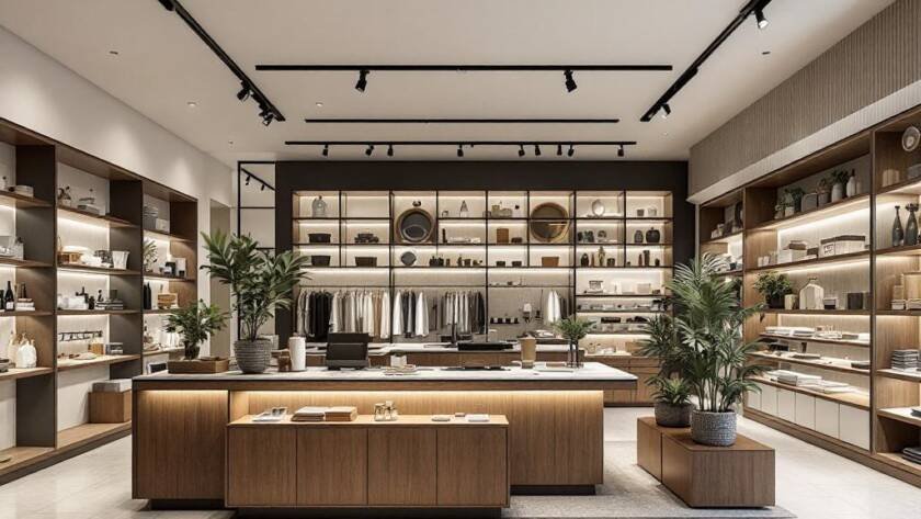 Modernly decorated Boston store showcasing the power of change in commercial spaces.