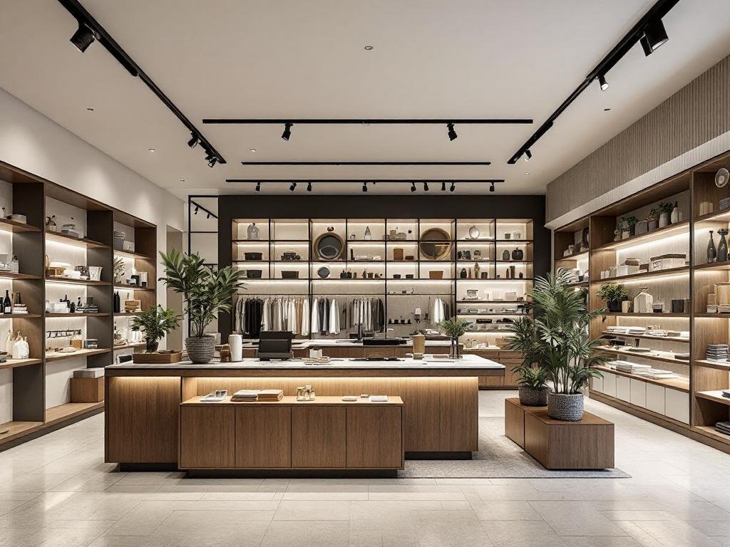 The Powerful Impact of Commercial Space Renovation - Boston Store's Fresh Modern Look Modernly decorated Boston store showcasing the power of change in commercial spaces.