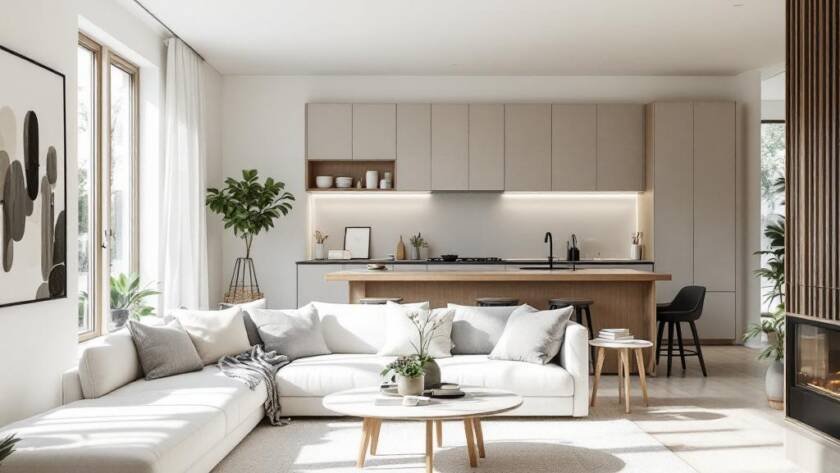 Modern and contemporary design by Boston Renovation company focusing on comprehensive construction services.