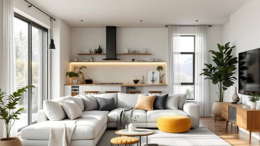 Modern and contemporary designed building created by Boston renovation company, depicting the search for a perfect balance in architecture.