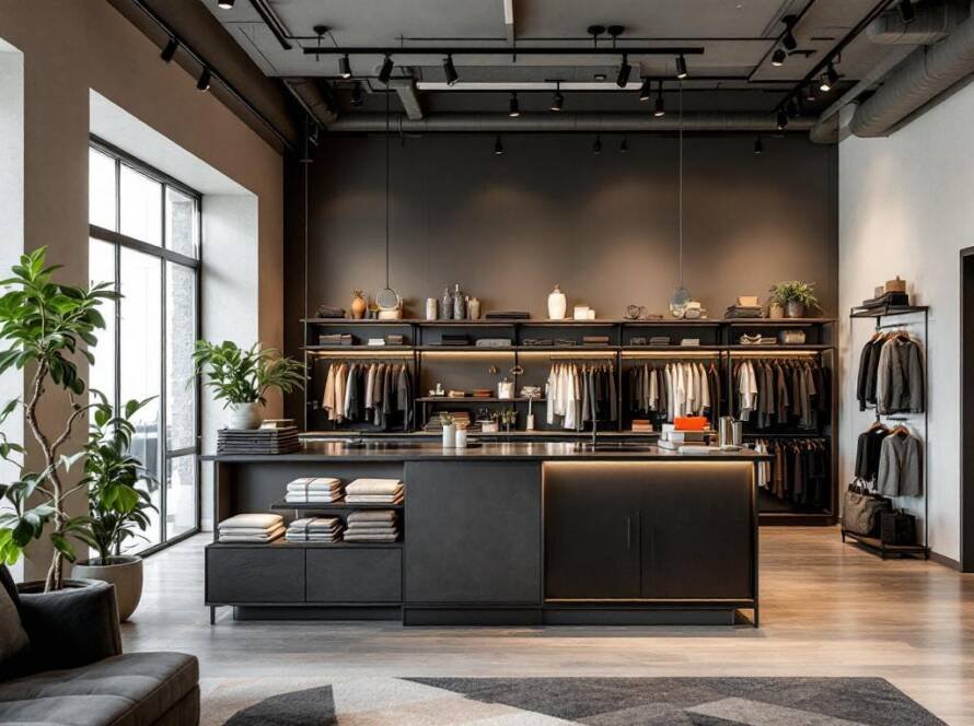 Modern, contemporary renovated Boston shop, showcasing the transformation of your business.