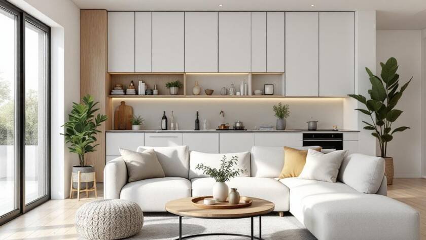 Modern-contemporary design interiors by distinguished renovation services in Boston.