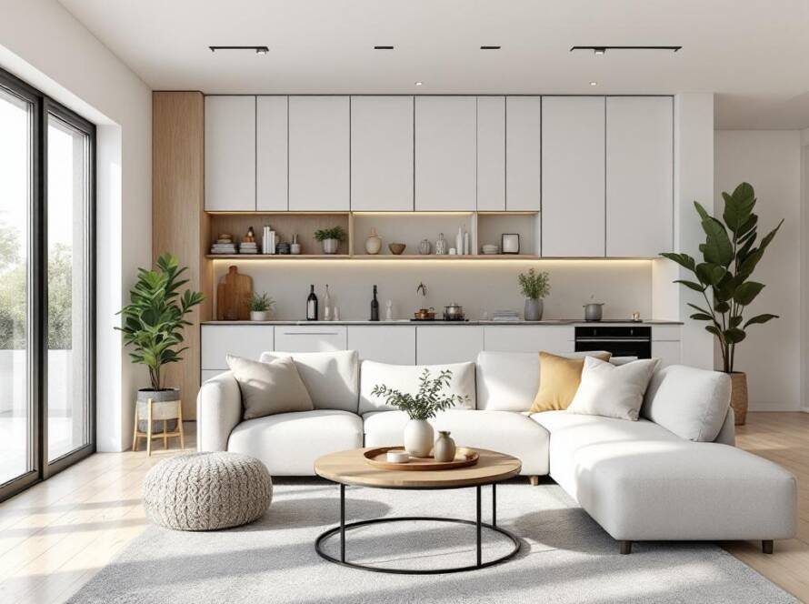 Modern-contemporary design interiors by distinguished renovation services in Boston.