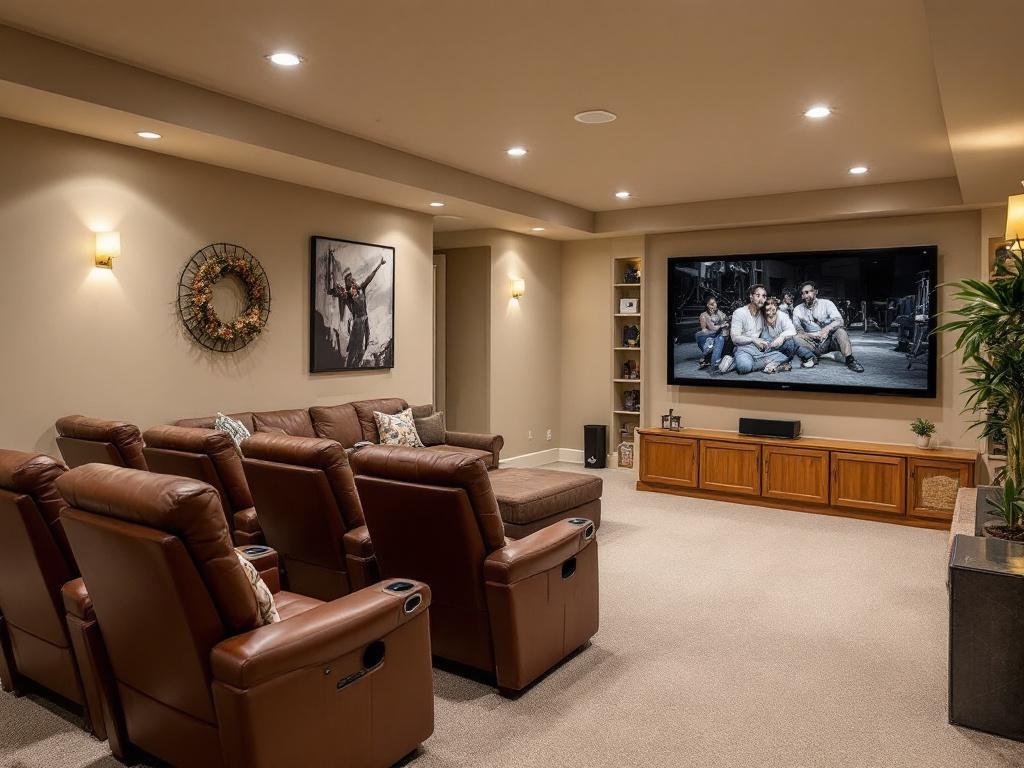 A newly renovated basement in Boston, given new life.
