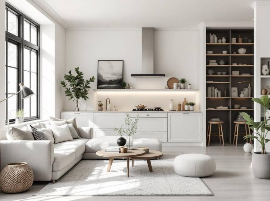 Graphic image detailing the condensed architectural essence of a modern and contemporary design by a Boston renovation company.