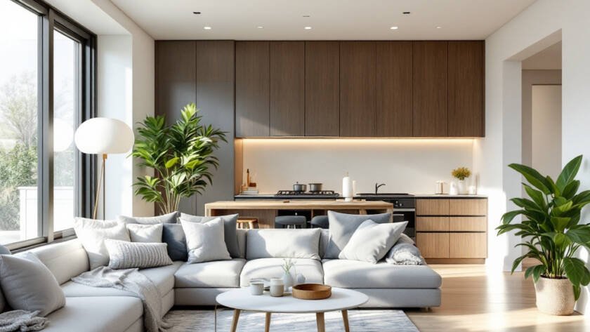 An image showcasing the splendid contemporary designs by Boston Chinese Renovation Company, giving a fresh and modern look.