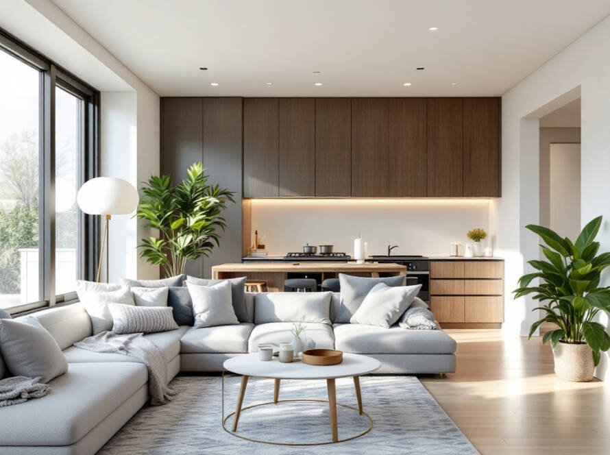 An image showcasing the splendid contemporary designs by Boston Chinese Renovation Company, giving a fresh and modern look.