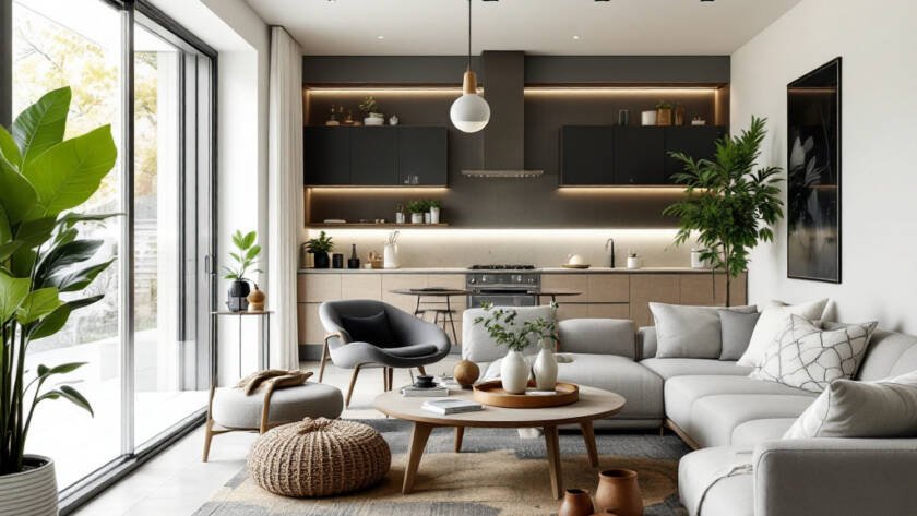 A modern, contemporary interior design transformation in Boston.