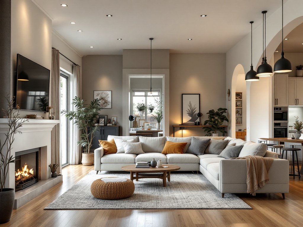 The Transformation of Living Spaces with Boston Floor Installation. A cozy living room upgraded by Boston Floor Installation.