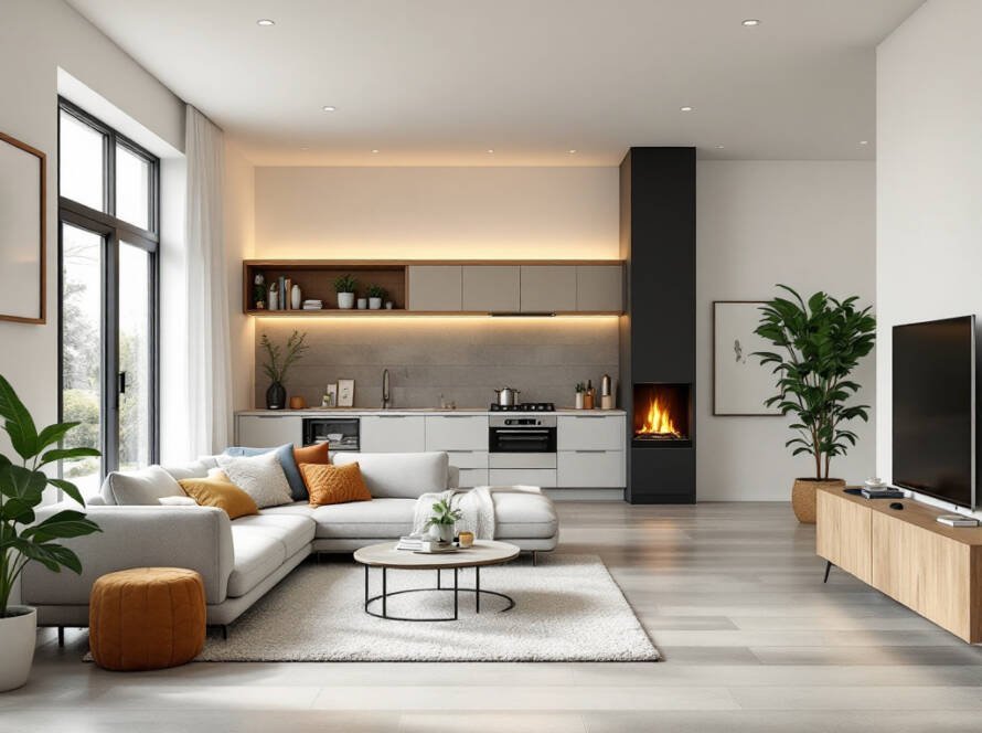 Alt Text: Professional Boston flooring installation focusing on innovative, modern, and contemporary designs.