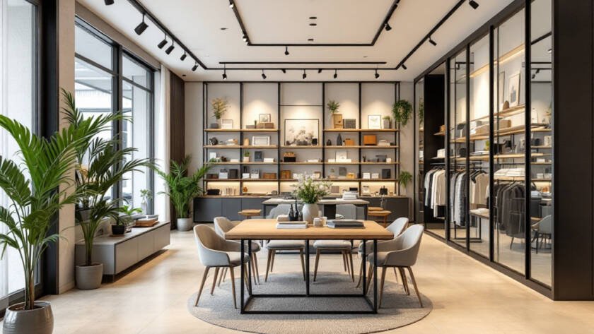A modern, contemporary redesign of Boston Store portraying the magic of transformation for business spaces.