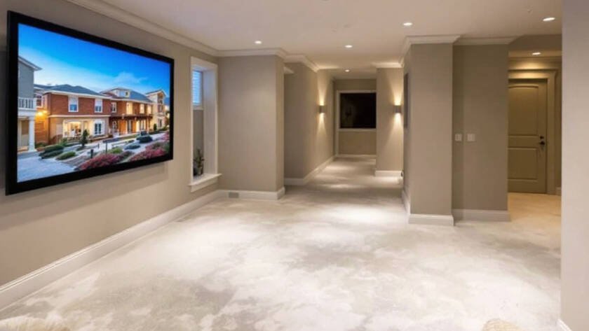 A newly renovated, modern and contemporary design basement in Boston.