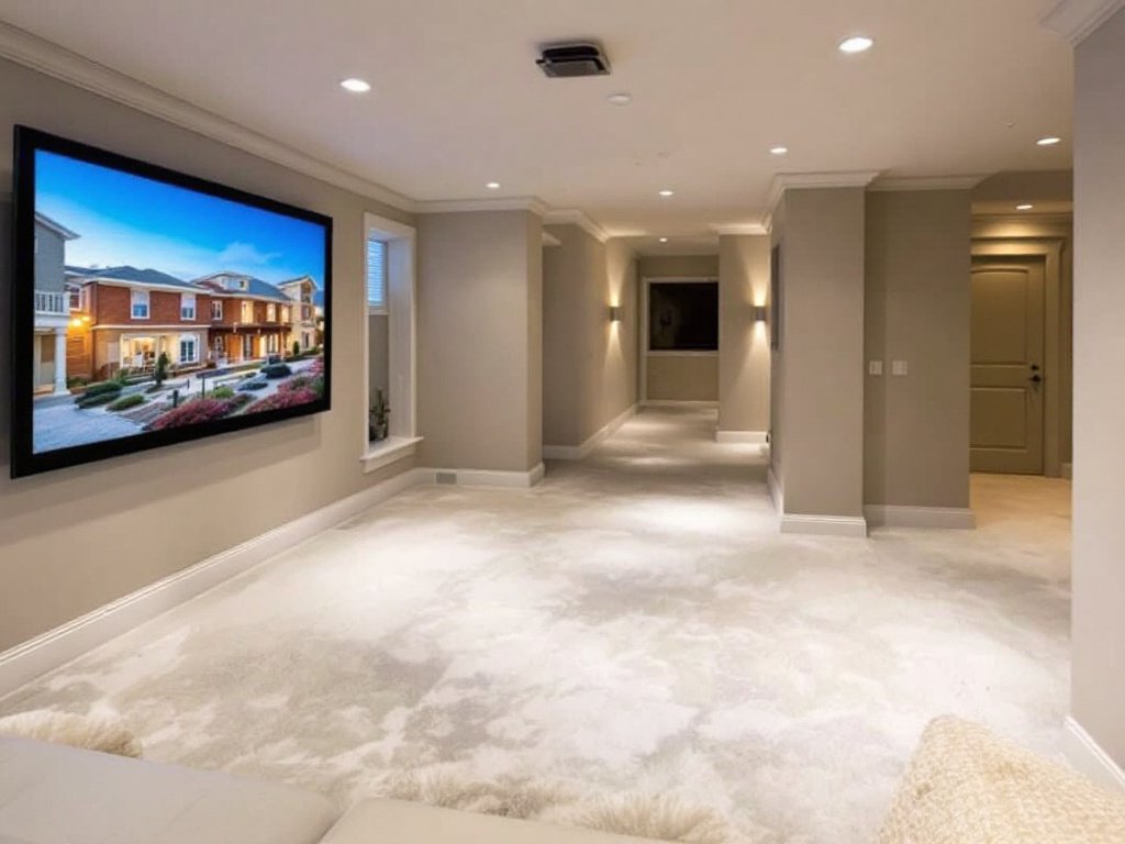 A newly renovated, modern and contemporary design basement in Boston.
