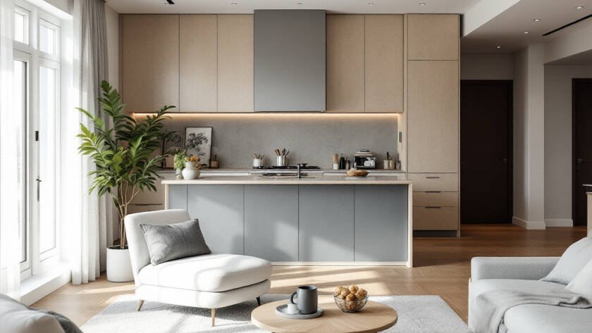 An image showcasing a modern and contemporary designed home as part of the Boston renovation project.