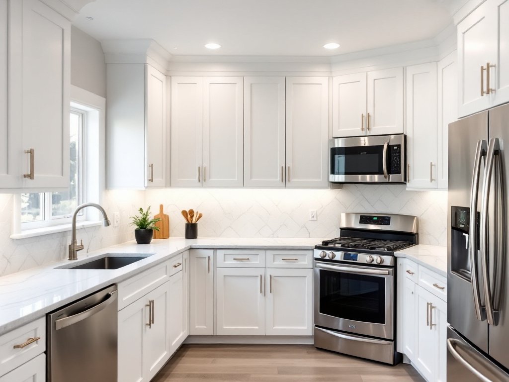 Classic renovated Boston kitchen with modern features.