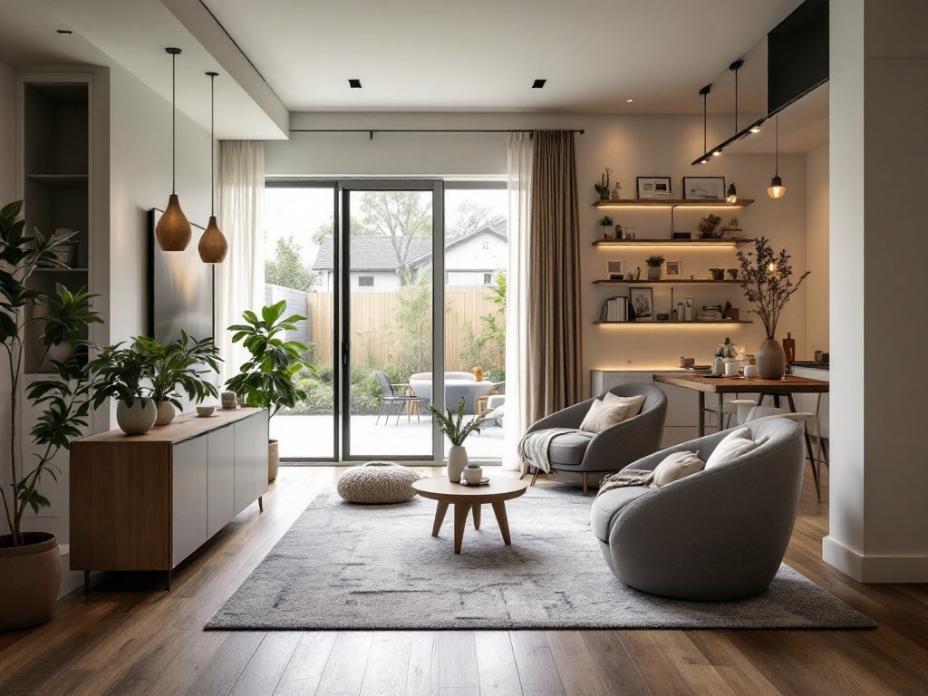 Modern and sleek Boston flooring installation that transforms your living space with contemporary design elements.
